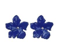 Orecchini Donna Orecchino 925 Orecchini a Cerchio Moda Donne Regalo Collana Di Fiori Di Colore Bianco Grandi Orecchini Da Donna Goccia Blu