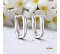 ORECCHINI DONNA OVALI IN ARGENTO 925 DI 1,3 CM VINCENT PAUL