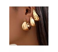 Orecchini Donna Pendenti Lunghi Pietre Tre Pezzi Cerchio Boho Bohemian 71905