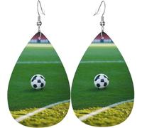Orecchini Donna Pendenti The Ball On The Football Field Stampa Orecchini Donna Leggero Ciondolo Orecchio Per Decorazioni Mamma Bambina