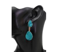 Orecchini Donne Caldi D'Argento Metallo Pendenti Turchese Blu Gioielli Eleganti