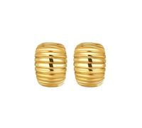 Orecchini Donne, Oro giallo 14 carati Orecchini a cerchio larghi a strati