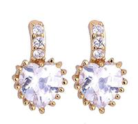Orecchini d'oro 9K per Donne, Eleganti Orecchini per prigionieri di cartilagine di cartoraggio del Cuore per Donne Oro