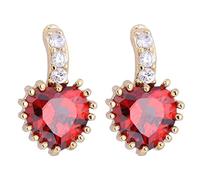 Orecchini d'oro 9K per Donne, Eleganti Orecchini per prigionieri di cartilagine di cartoraggio del Cuore per Donne Oro