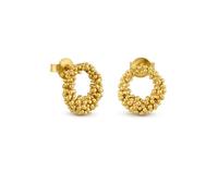ORECCHINI D'ORO STARDUST | Disegnato da Carme Fàbregas | Collezione Stardust | Orecchini placcati oro 24 K formati