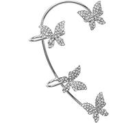 Orecchini Ear Cuff con Strass New Tragus Party Nessun Gioiello Trafitto Non Piercing Durability And Professional