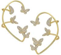 Orecchini Ear Cuff Ear Wrap No Piercing Ear Clip per Le Donne 1 Paio, Orecchini Ear Cuff, Set di Orecchini Fashion Processing