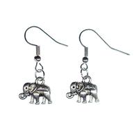Orecchini Elefante Miniblings Benjamin Zoo Elephant Argento 1Cm