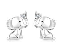 Orecchini elefante per bambine Orecchini in argento sterling 925 ipoallergenici con animali carini, regali per ragazze, adolescenti, figlia, nipote
