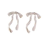 Orecchini eleganti da donna abbaglianti e delicati ornamenti per le orecchie Bowknot Accesssory Ganci per le orecchie alla moda dolci, Misura unica, come descritto, come descritto