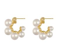 Orecchini eleganti della perla coreana del metallo di celebrità per la donna gioielli di modo degli orecchini insoliti della festa di nozze