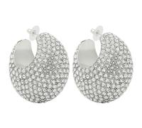 Orecchini Esagerati Orecchini a cerchio grandi e rotondi, accessori da sposa for donna, orecchini geometrici lucidi con cristalli, regalo