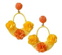 Orecchini Estivi per Donna Gioielli Boho in Lega di Zinco con Fiori