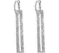 orecchini Fashion Hollow Rettangolare penzolano orecchini pendenti gioielli per le donne Teen Girl Nonna Best Friend Insegnante RegaliProfessionale e attraente.