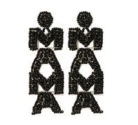 Orecchini fatti a mano da donna con perle e orecchini a goccia, regalo per la festa della mamma, gioielli alla moda, regalo per ragazze, Taglia unica, come descritto