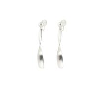 Orecchini femminili a forma di barra, con strisce verticali irregolari con increspature e pendenti a forma di goccia, squisiti gioielli in stile geometrico da donna