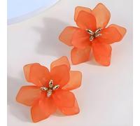 Orecchini Fiore - Arancione