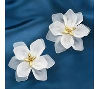 Orecchini Fiore - Bianco