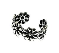 Orecchini fiore margherita argento sterling 925 elica orbitale Boemia gioiell...