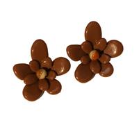 Orecchini floreali in acrilico per le donne gioielli leggeri per pelli sensibili e uso quotidiano comodi orecchini da indossare tutti i giorni, Misura unica, come descritto, come descritto