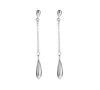 Orecchini forati Lunghe gocce d'acqua Orecchini Asari Festa Donne Entrambe le orecchie Amichevoli Fedi nuziali per le signore Compleanno di Compleanno presenta regali ecologici