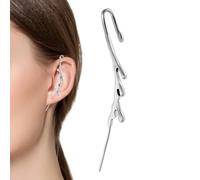 Orecchini funky da donna, orecchini da donna alla - Bellissimi orecchini cingolati per l'orecchio Orecchino con polsino a forma di serpente - Orecchini a bottone da a bottone con serpe