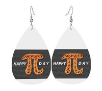 Orecchini Funny Pi Day Spiral Pi Math 3.14 Ciondolo Orecchio Leggeri Pendenti Vintage Orecchiniin Pelle Per Donne Regali Carnevale