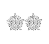 Orecchini gemelli Studded Cherry Earrings: Simple And Sweet Small Flower Earrings Fashionable and Elegant Embellishment Allows You To Show Your Charm In Any Occasion Orecchini a sfera in argento, A