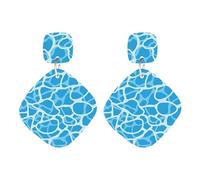 Orecchini geometrici in acrilico - Orecchini pendenti quadrati minimalisti per donna, leggeri per piscina e spiaggia estive(HA1482)