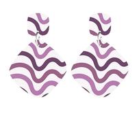 Orecchini geometrici in acrilico - Orecchini pendenti quadrati minimalisti per donna, leggeri per piscina e spiaggia estive(HA1490)
