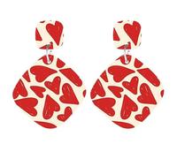 Orecchini geometrici in acrilico - Orecchini pendenti quadrati minimalisti per donna, leggeri per piscina e spiaggia estive(HA1484-1491)