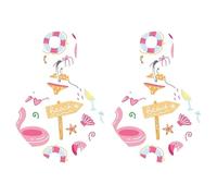 Orecchini geometrici in acrilico - Orecchini pendenti quadrati minimalisti per donna, leggeri per piscina e spiaggia estive(HA1477)