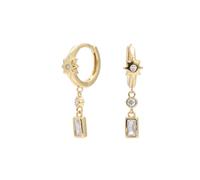 Orecchini geometrici in argento Sterling con stella da otto uomini, accessori creativi per personalità, Metallo