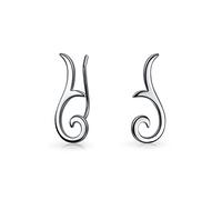 Orecchini Geometrici Minimalisti A Perno Tribale Per Le Donne Per L'Adolescenza .925 Sterling Silver