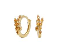 Orecchini geometrici minimalisti in argento sterling con zirconio gioielli da donna, Metallo