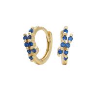 Orecchini geometrici minimalisti in argento sterling con zirconio gioielli da donna, Metallo