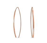 Orecchini Geometrici Sottili E Lunghi A Barretta Da Donna Per Adolescenti In Argento 925 Placcato Oro Rosa Lucidato