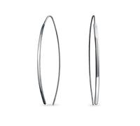 Orecchini Geometrici Sottili E Lunghi A Barretta Lineare Per Le Donne Per L'Adolescenza In Argento 925 Lucido