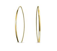 Orecchini Geometrici Sottili E Lunghi Con Infilatura Lineare Per Donne Per Adolescenti In Argento Sterling Placcato Oro 14K Lucido