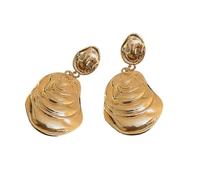 Orecchini Gocce Leggero Orecchini Elegante Oro/Argento Gocce Di Imballaggio Per Le Donne Con Un Moderno Disegno Geometrico Twist, Taglia unica, come descritto