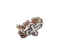 Orecchini Gothic Croses Studs per uomini vintage punk stili, in lega portatile, design singolo, per mix di abiti punk stili, orecchini da uomo, Taglia unica, come descritto, come descritto