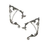 Orecchini Gothic Orecchino Vintage Accessorio Comodo Clip Alla Moda Non Penetrante Orecchini Adatto Per Diverse Occasioni Albero Fiore, Taglia unica, come descritto