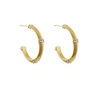 orecchini GUESS bamboo YELLOW GOLD ORO 444393