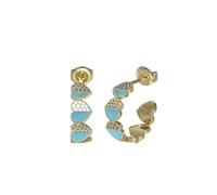 orecchini GUESS lovely guess orecchini YLW GOLD/TURQUOISE ND scelta=P YLW GOLD/