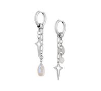 Orecchini Hanary a cerchio con catena lunga pendenti a goccia, con spuntoni a stella, orecchini gotici emo punk Y2k, gioielli gotici di Natale, regalo per donna, Medio, Acciaio inossidabile, Non
