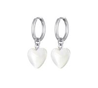 Orecchini 'Herz' Donna ELLI One Size argento / bianco