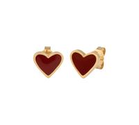 Orecchini 'Herz' Donna ELLI One Size oro / rosso scuro