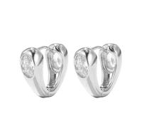 Orecchini Huggie a cuore d'oro per le donne placcato oro orecchini a cerchio leggeri gioielli di moda regalo per voi, Rame, Non pietra preziosa