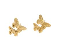 Orecchini in acciaio inox a forma di fagiolo/stella/floreale/farfalla/corallo, accessori alla moda per le signore accessori per le orecchie alla moda, One Size, come descritto, come descritto