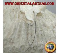 Orecchini in Argento 925‰ a catenina con barrette curve ad arco pendente